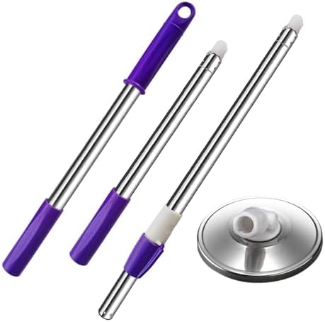 Extended Spin Mop Replacement Mop Handle, Upgraded 60-inch 360 Degrees Rotating by Midremer