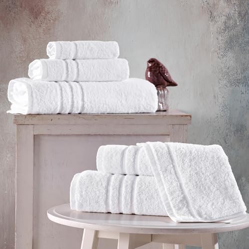 Hawmam Linen Towel Set, Turkish Cotton, 6 Pack - Image 2
