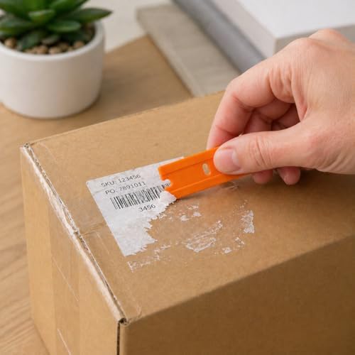 Plastic Razor Blades 200 Pack Double Edged Scraper Blades, Safety Razor Blades - Image 5