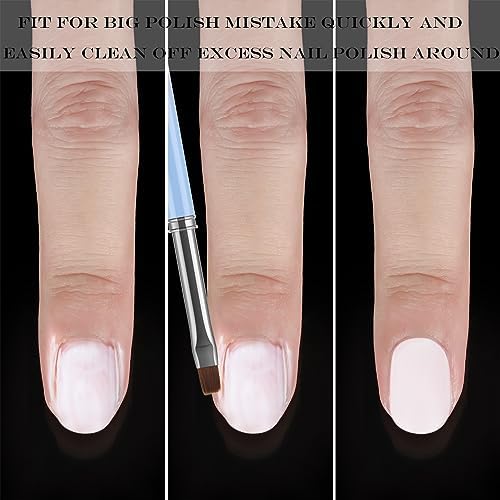 3Pcs Nail Art Clean Up Brushes, - Image 2