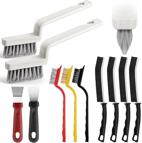 11Pcs V-Shaped Grout Cleaning Brush Set, by JiedHiur
