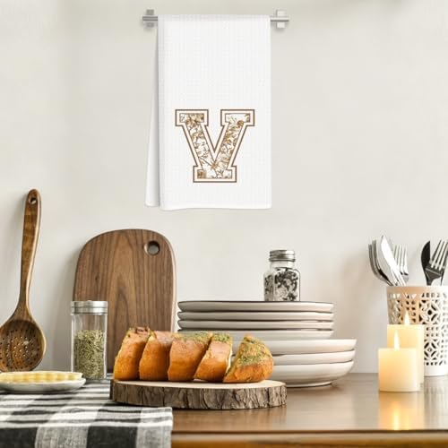 Chinoiserie Initial Kitchen Towels, Personalized Kitchen Towels, Personalized - Image 2