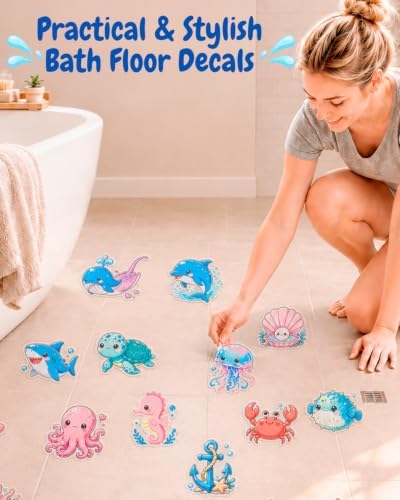 Piemow 20Pcs Bathtub Non Slip Stickers, Anti Slip Shower Decal - Image 5