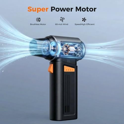 150000RPM 2 in 1 Air Duster & Vacuum, Cordless Electric Compressed Air Duster - Image 2