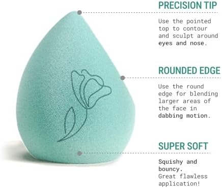 JUNO & Co. Microfiber Makeup Sponge, Dual Layer Technology - Image 2
