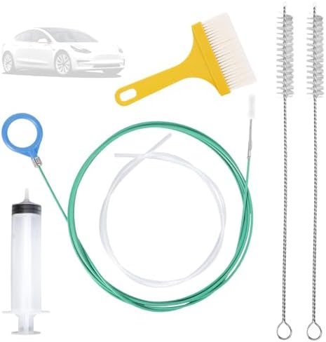 6pcs Car Auto Sunroof Drain Cleaning Tool Kit, Round Handle 5m/196.85in Long by Unknown