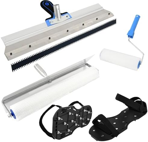Self-Levelling Cement Tool Kit, Spike Roller by Unknown
