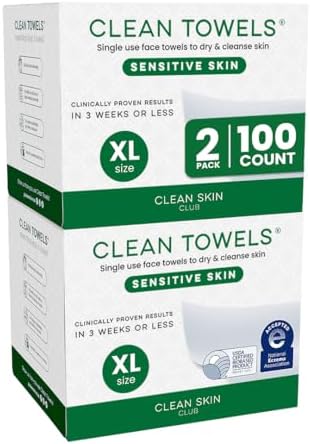 CLEAN SKIN CLUB Sensitive Skin Clean Towels® XL, Ultra-Soft Disposable Face Dry by CLEANSKINCLUB