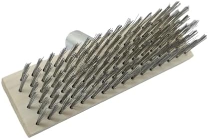 Wire Floor Brush Replacement Head Long Stiff Hair Stainless Steel Wire Brush - Image 2