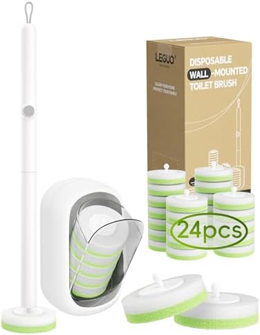 Wall Mounted Disposable Toilet Brush System by Leguo