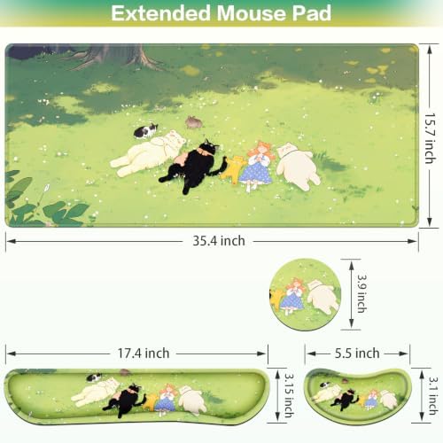 Desk Mat, Large Gaming Mouse Pad - Image 6