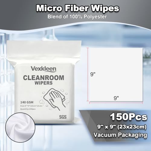 9" x 9" Durable & Absorbent Cleanroom Wipe - Image 2