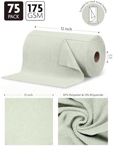 Fantasticlean Microfiber Cleaning Cloth Roll- 75 Sheets - Image 6