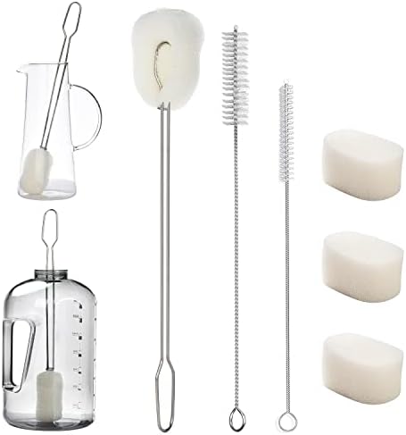 ALINK 14.5" Extra Long Sponge Bottle Brush Cleaner Set, 128 oz 64oz 30oz Tumbler by ALINK