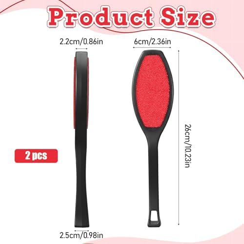 HJZHI 2Pcs Double-Sided Lint Brushes - Image 2