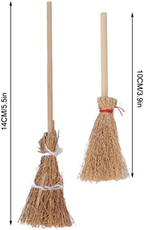 Bamboo Witch Mini Brooms, Cosplay & Party Decorations - Image 2