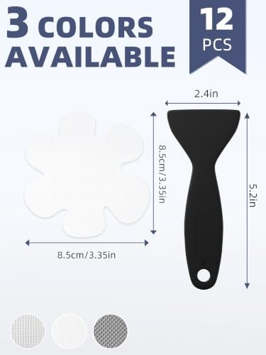 Secopad 12PCS Snowflake Non Slip Bathtub Stickers - Image 2