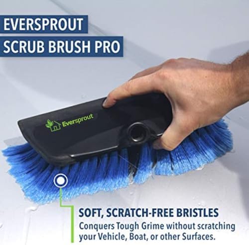 EVERSPROUT Scrub Brush, 1.5 to 3ft Pole, Rubber Bumper, No-Scratch - Image 4