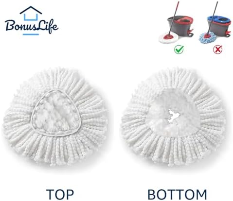 BonusLife 8-Pack Mop Head for O-Ceda EasyWrin Spin Mop Refill 1-Tank System - Image 5