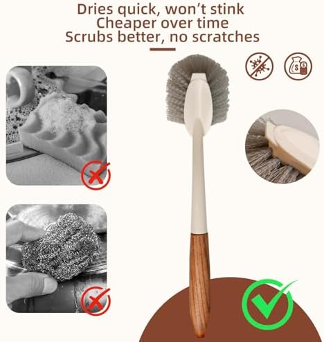 4-Pack Heavy Duty Scrub Brushes Set - Image 3