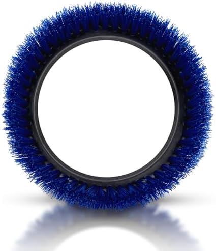 237058 Blue Crimped Polypropylene Scrub Orbiter Brush by Unknown