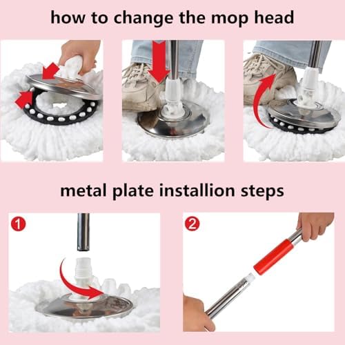 Spin Mop and Bucket with Wringer Set, - Image 4