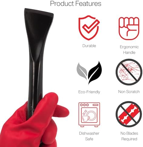 Plastic Scraper Tool, 2 Pack, Non-Scratch, 1.7 Inch Wide Blade - Image 2