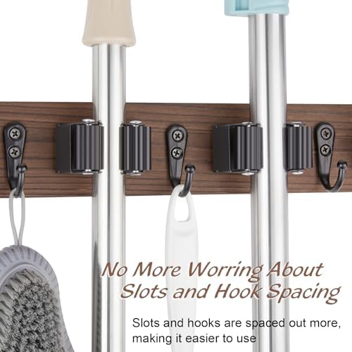 OUTNILI Mop and Broom Holder Wall Mount - Image 5