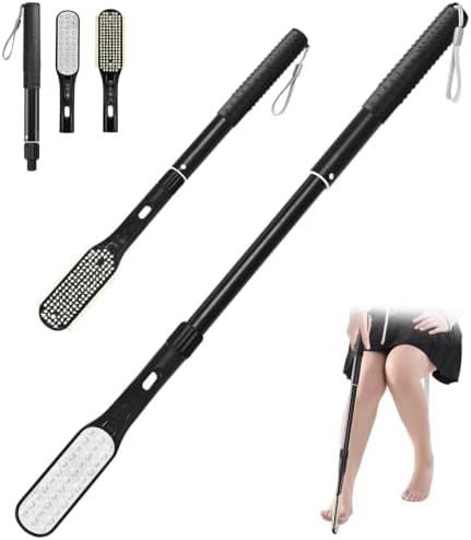 Toe Gap Cleaning Brush, 18.82"-25.98" Telescopic Toe Cleaning Brush Long Handle by BTideas