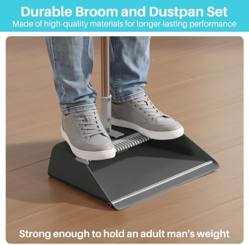 JOYMOOP Black Broom and Dustpan Set - Image 6