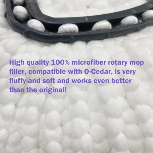 2 Pack Mop Replacement Heads for O-Ceda EasyWrin Spin Mop, Microfiber Spin Mop - Image 3