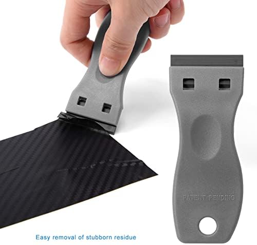 FOSHIO 2PCS Plastic Razor Blade Scraper Tool and 100PCS Plastic Blades - Image 6