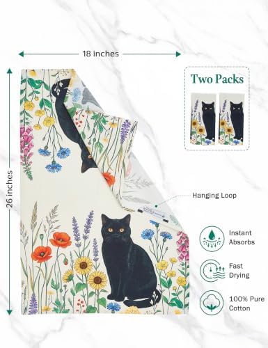 Flour Sack Kitchen Towels 2 Pack, 18x26 Inch - Image 3
