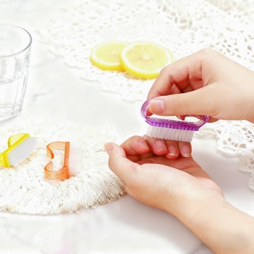 420 Pcs Handle Grip Nail Brush Multicolor, Fingernail Scrubbing - Image 6