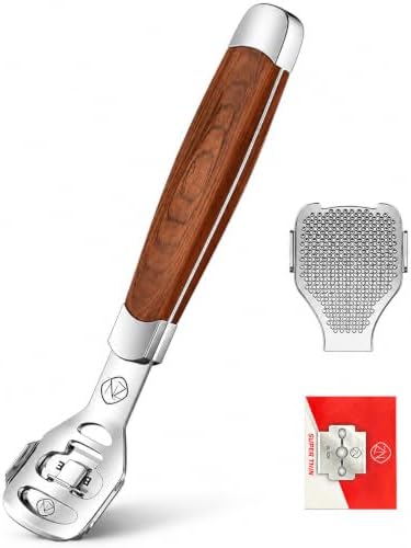 Foot Care Pedicure Callus Shaver Hard Skin Remover Wood Handle 10 Blades by ZIZZON