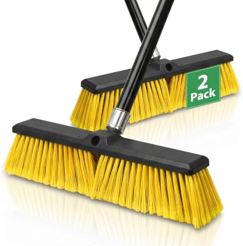 2 Pack 24-Inch Outdoor Push Brooms by Unknown