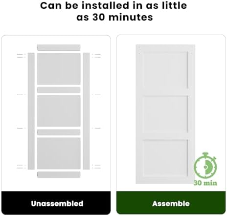 SMARTSTANDARD 30in x 84in Sliding Barn Door - Image 5