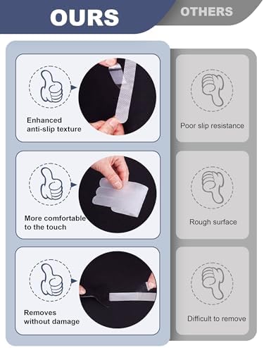 Secopad 12PCS Strip Non Slip Bathtub Stickers - Image 5
