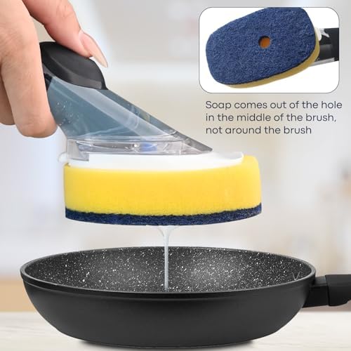 Sponge Brush Refills for OXO Soap Dispensing Dish Brush, 4 Pack - Image 5