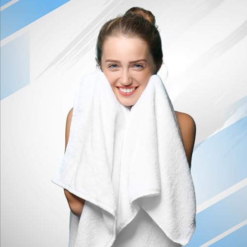 Infinitee Xclusives 100% Cotton Bath Towel Set – 8 Piece Bathroom Towel Set - Image 6
