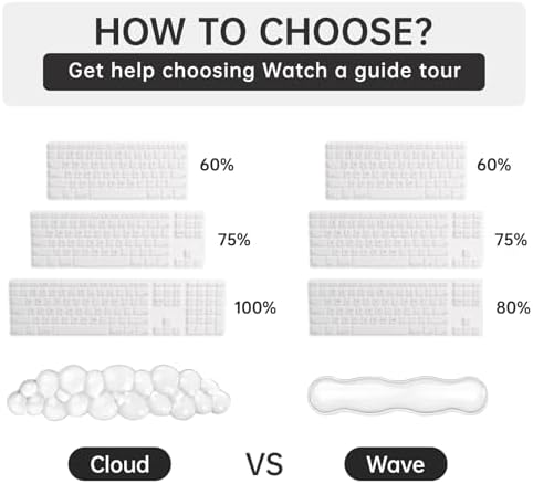 Mouse Pad with Wrist Rest, Soft Cloud Gel Keyboard Mouse Pad Set with Hand - Image 5