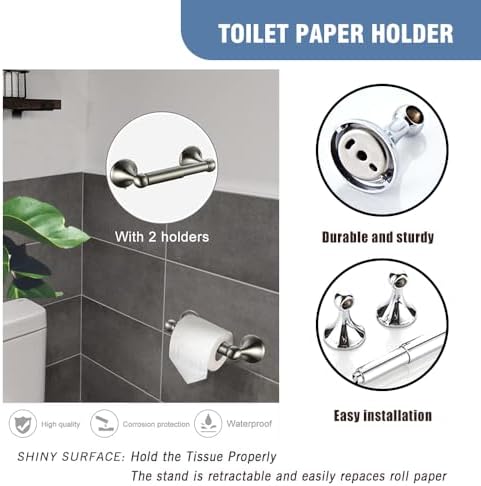 Classic Bathroom Hardware Accessory 4-piece Set - Image 5