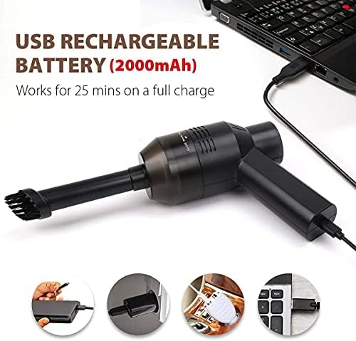 New Cordless Mini Computer Vacuum, Portable Vacuum Cleaner Keyboard Cleaner Kit - Image 5