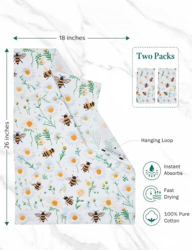 Flour Sack Kitchen Towels 2 Pack, 18x26 Inch - Image 2