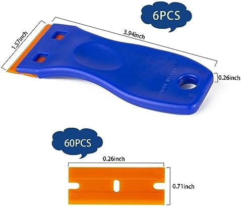 Plastic Razor Blade Scraper Tool, Cleaning Scraper Remover - Image 2