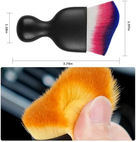 Blilo 3.86 Inch Curved Car Interior Vent Detailing Brush - Image 2