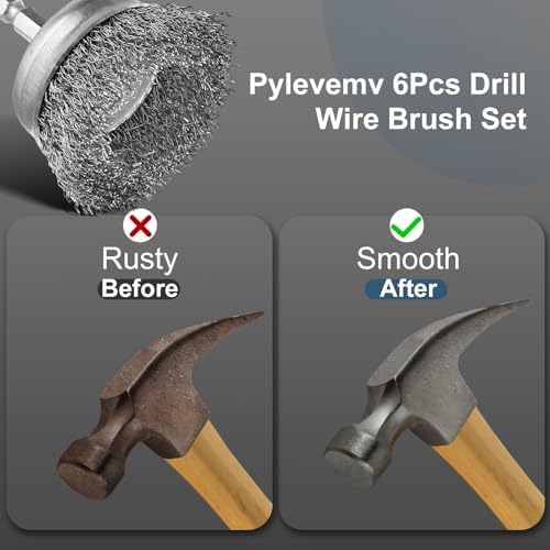 10Pcs Wire Wheel Brush Set, Carbon Steel Wire Wheel - Image 5