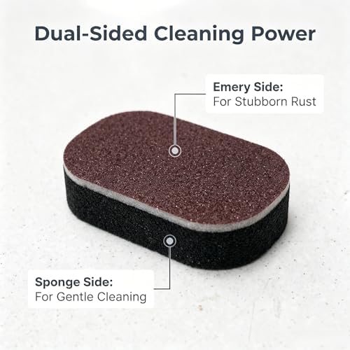 2-in-1 Emery Scrubbing Sponge for Rust & Burn Marks – 3 Pack - Image 5