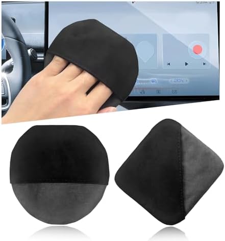 Ohleats 2PCS Car Screen Cleaner, Microfiber Cleaning Pad, Square+Round by Ohleats