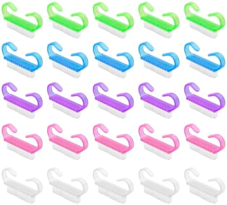 25 Pcs Handle Grip Nail Brush, Fingernail Scrub Cleaning Brushes by Unknown